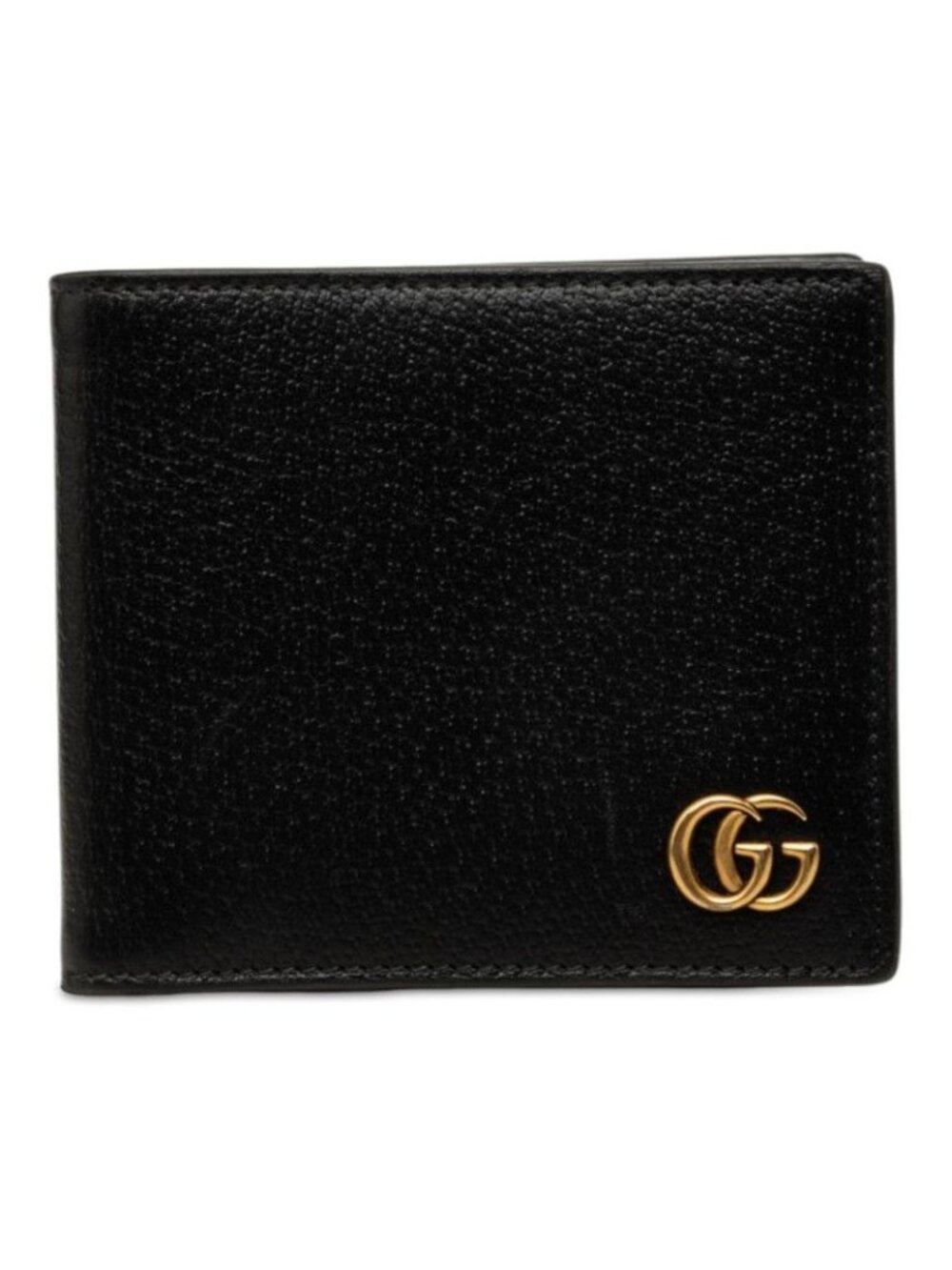 Gucci GG Marmont Bifold Wallet Compact Black Leather
